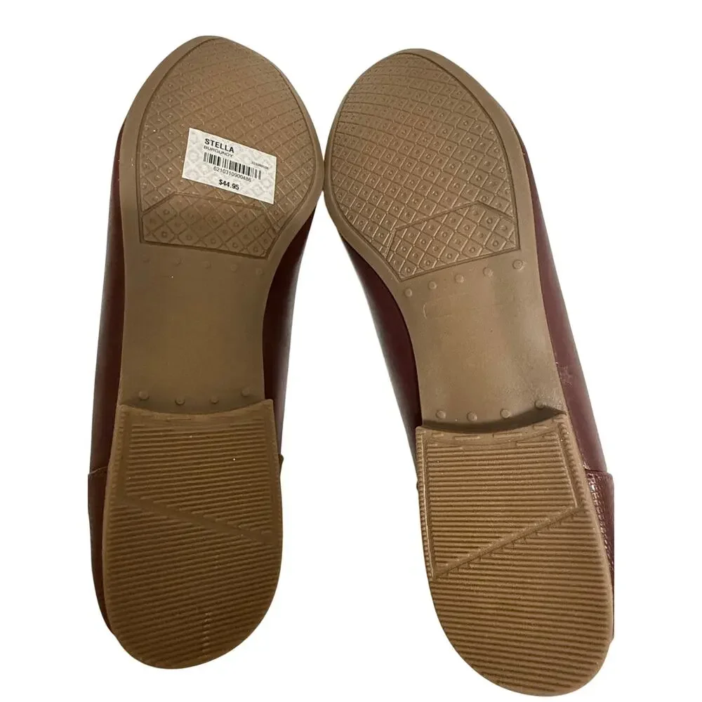 Dressbarn Burgundy Stella Loafers - Size 9.5 - NEW
